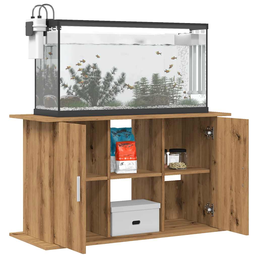 Aquariumstandaard Artisan Eikenhout 101x41x58 cm Bewerkt Hout is nu te koop bij PeponiXL, paradijselijk wonen!