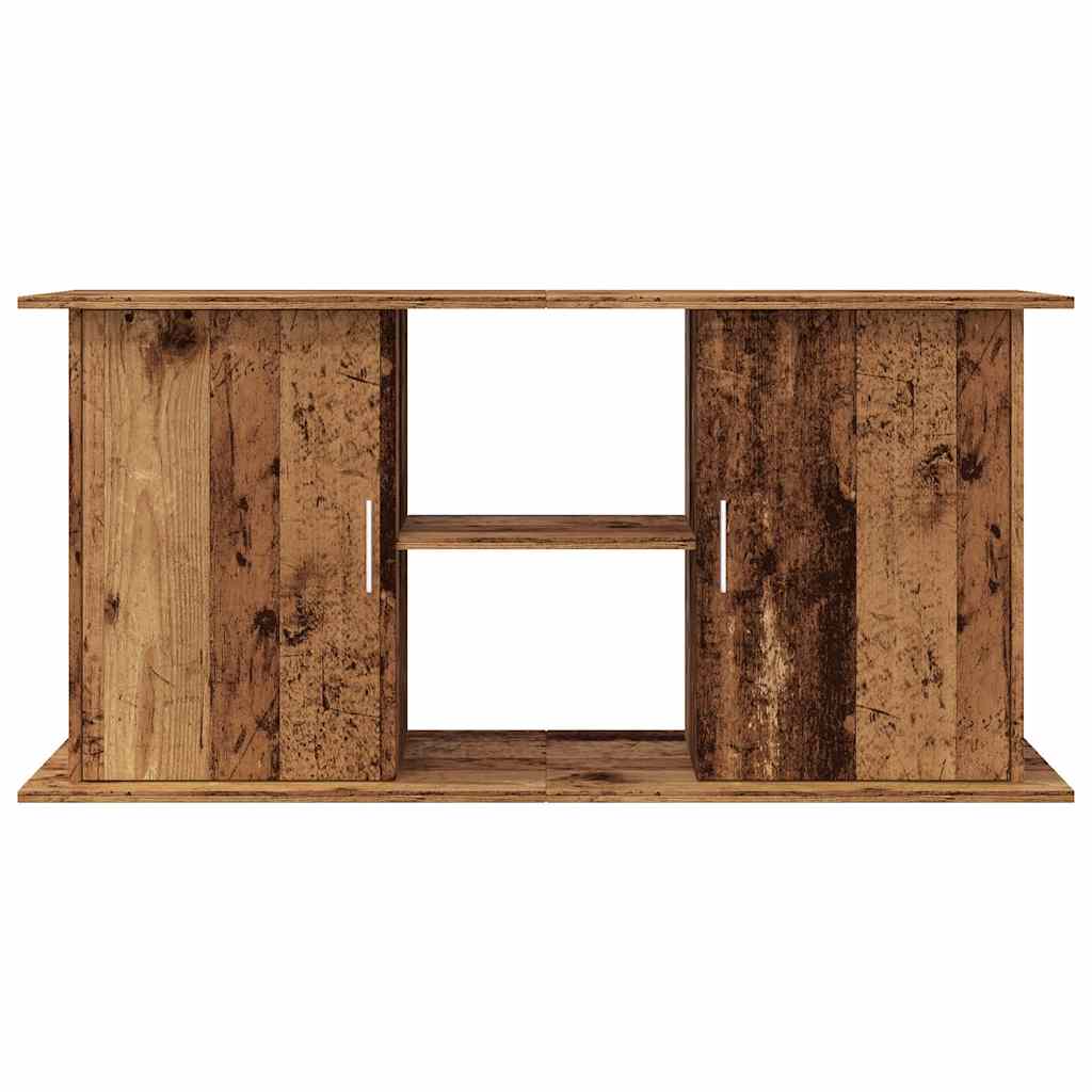 Aquariumstandaard 121x41x58 cm bewerkt hout oud houtkleurig is nu te koop bij PeponiXL, paradijselijk wonen!