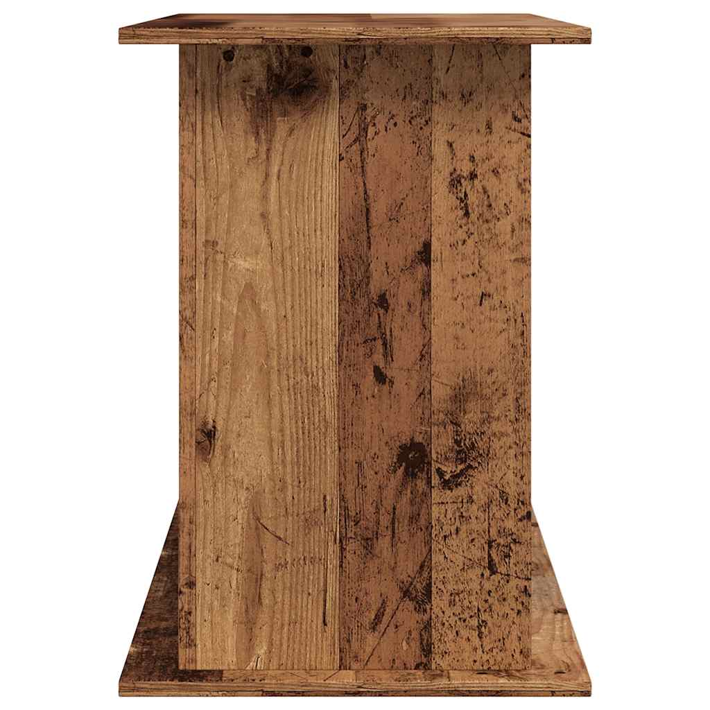 Aquariumstandaard 121x41x58 cm bewerkt hout oud houtkleurig is nu te koop bij PeponiXL, paradijselijk wonen!