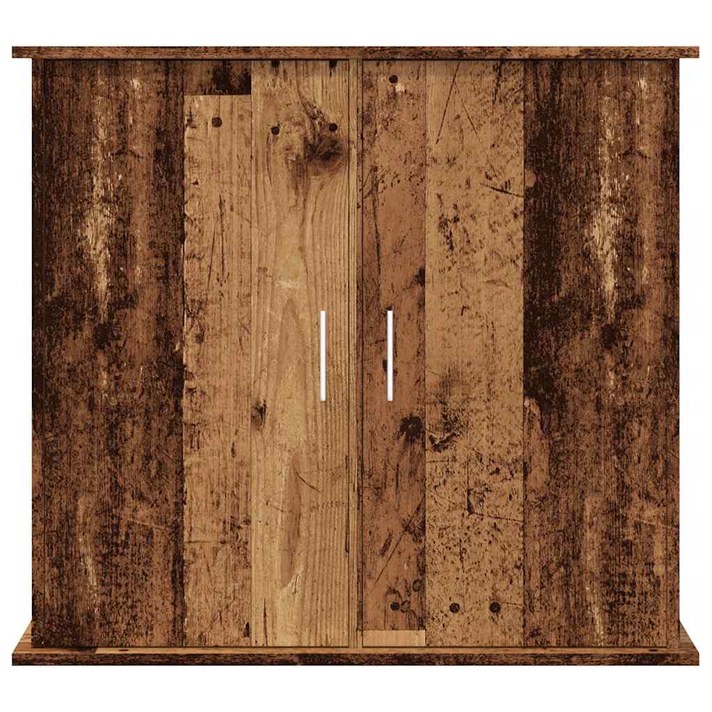 Aquariumstandaard 81x36x73 cm bewerkt hout oud houtkleurig is nu te koop bij PeponiXL, paradijselijk wonen!
