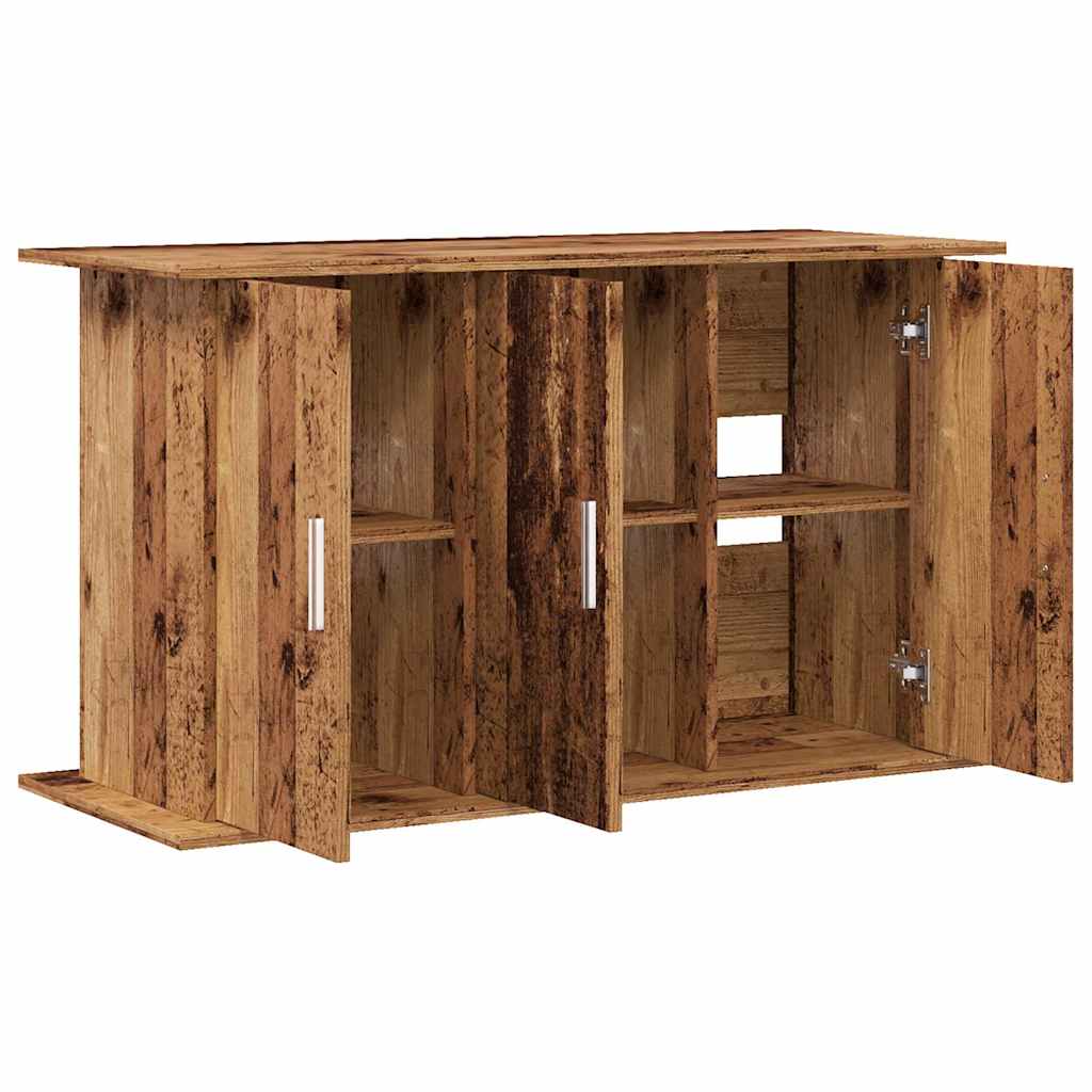 Aquariumstandaard 101x41x58 cm bewerkt hout oud houtkleurig is nu te koop bij PeponiXL, paradijselijk wonen!