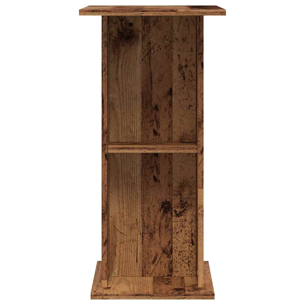 Aquariumstandaard 36x60,5x72,5 cm bewerkt hout oud houtkleurig is nu te koop bij PeponiXL, paradijselijk wonen!