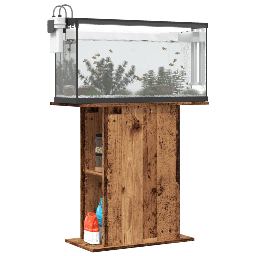 Aquariumstandaard Oud Hout 36x75x72,5 cm Bewerkt Hout is nu te koop bij PeponiXL, paradijselijk wonen!