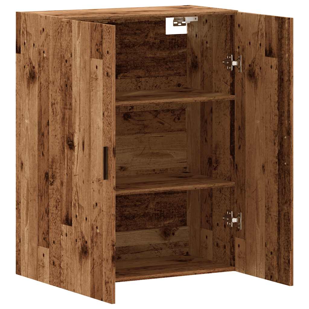 Wandkast 69,5x34x90 cm oud houtkleurig is nu te koop bij PeponiXL, paradijselijk wonen!