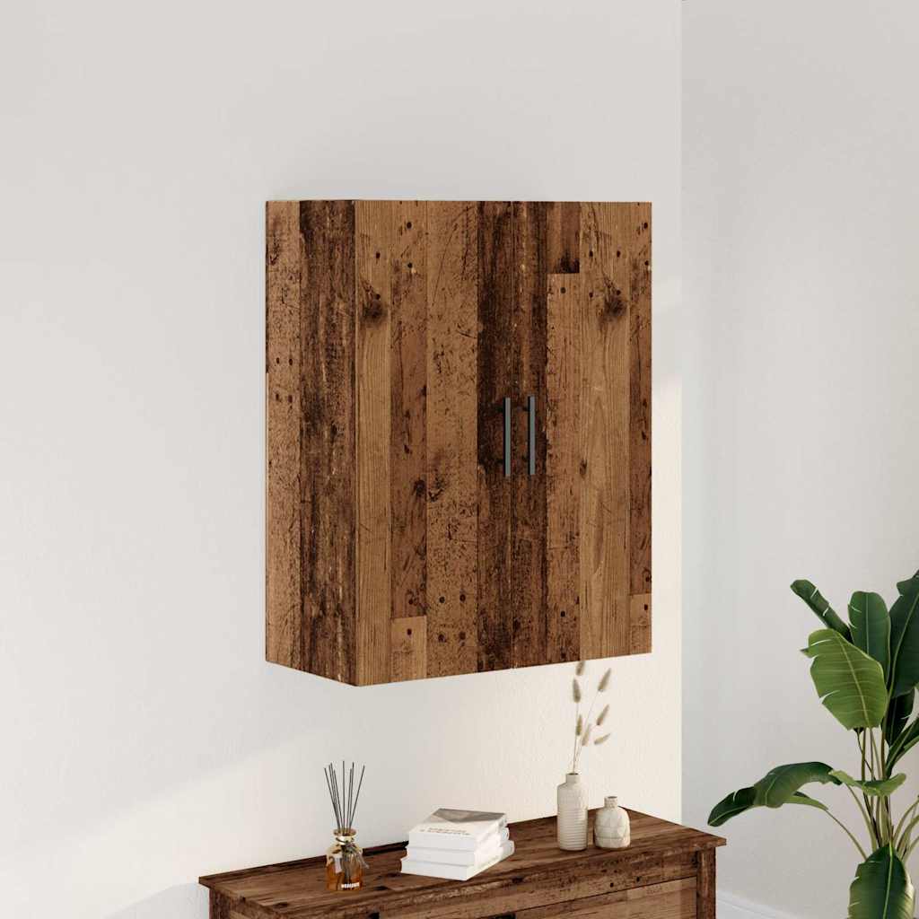 Wandkast 69,5x34x90 cm oud houtkleurig is nu te koop bij PeponiXL, paradijselijk wonen!