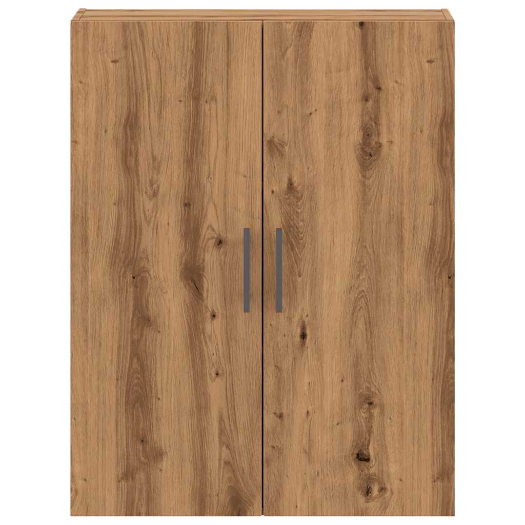Wandkast 69,5x34x90 cm artisanaal eikenkleurig is nu te koop bij PeponiXL, paradijselijk wonen!