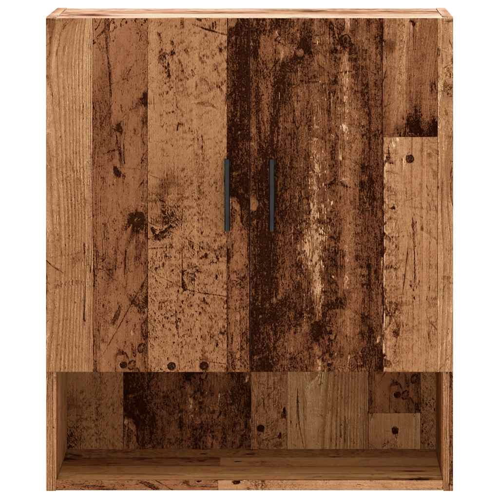 Wandkast 60x31x70 cm bewerkt hout oud houtkleurig is nu te koop bij PeponiXL, paradijselijk wonen!