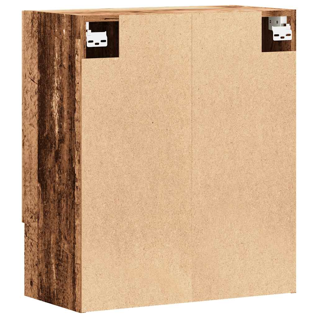 Wandkast 60x31x70 cm bewerkt hout oud houtkleurig is nu te koop bij PeponiXL, paradijselijk wonen!