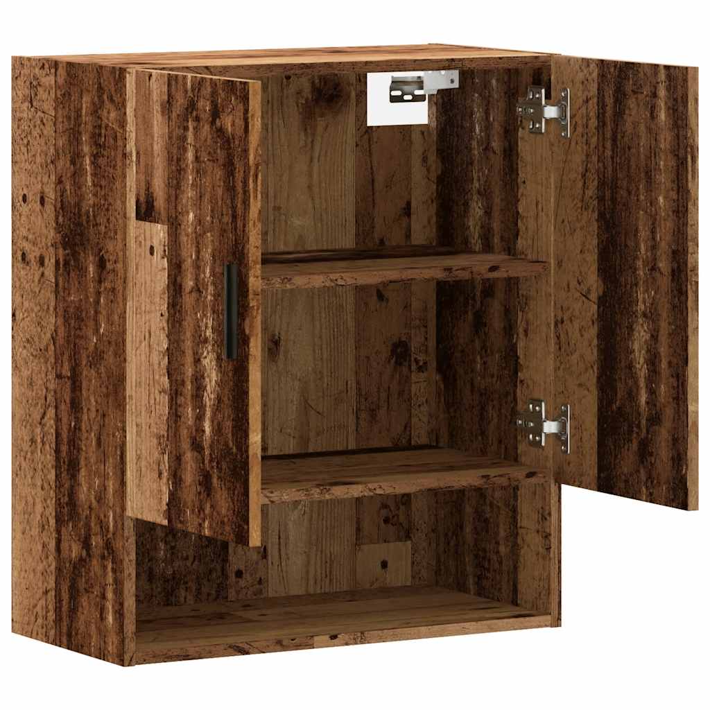 Wandkast 60x31x70 cm bewerkt hout oud houtkleurig is nu te koop bij PeponiXL, paradijselijk wonen!
