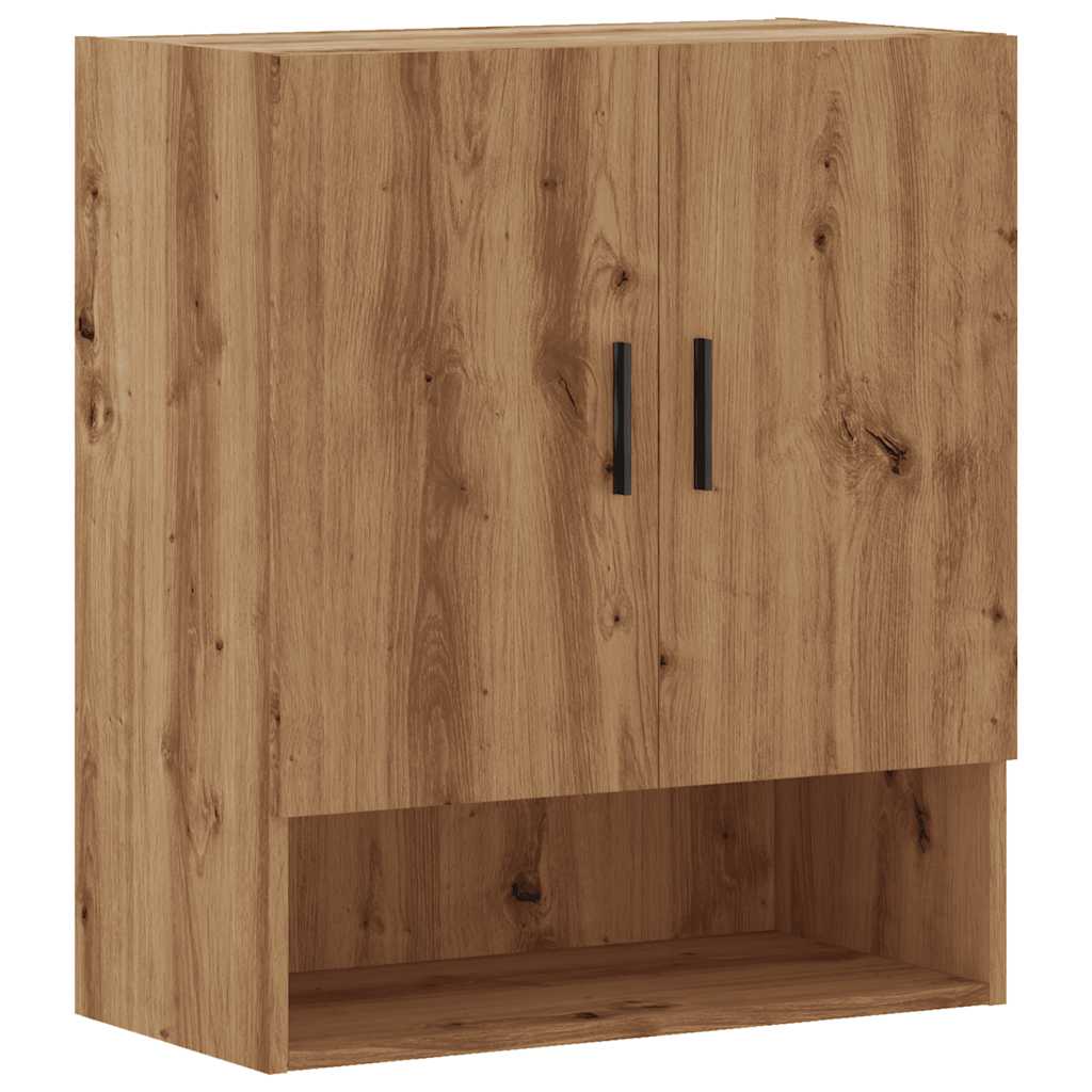 Wandkast 60x31x70 cm bewerkt hout artisanaal eikenkleur is nu te koop bij PeponiXL, paradijselijk wonen!