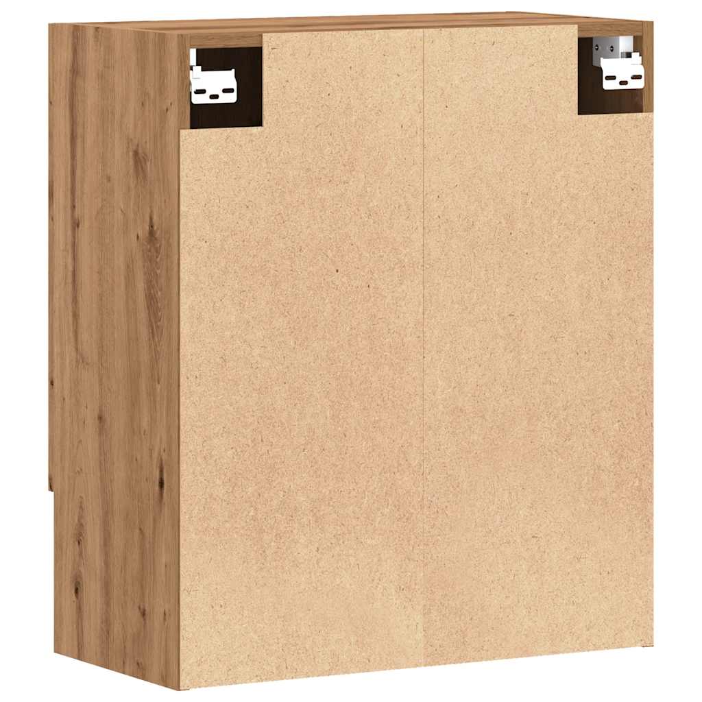 Wandkast 60x31x70 cm bewerkt hout artisanaal eikenkleur is nu te koop bij PeponiXL, paradijselijk wonen!