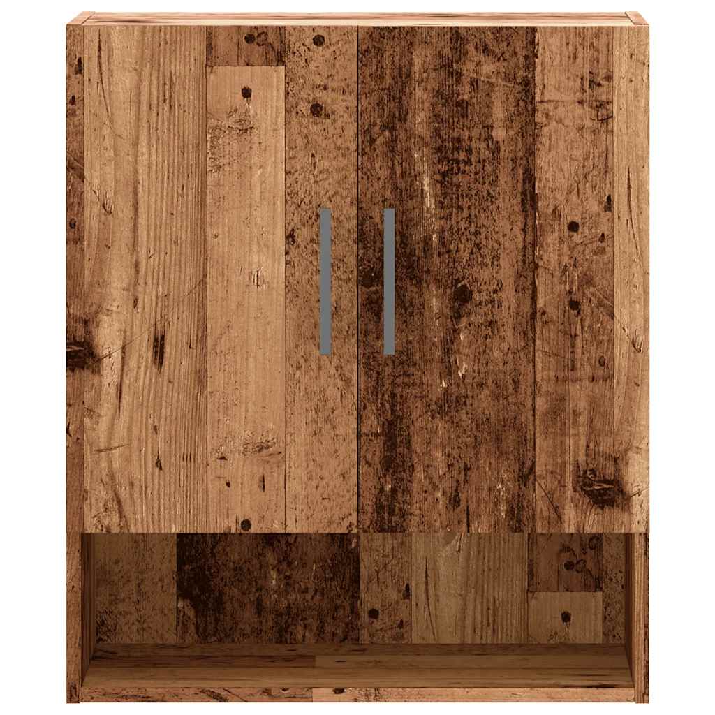 Wandkast 60x31x70 cm bewerkt hout oud houtkleurig is nu te koop bij PeponiXL, paradijselijk wonen!