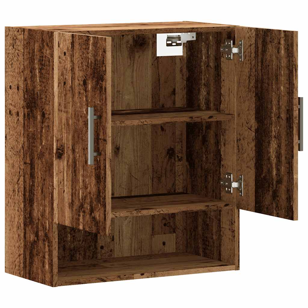 Wandkast 60x31x70 cm bewerkt hout oud houtkleurig is nu te koop bij PeponiXL, paradijselijk wonen!