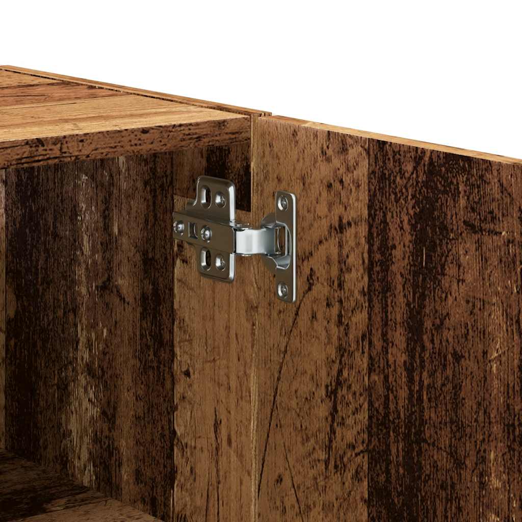 Wandkast 60x31x70 cm bewerkt hout oud houtkleurig is nu te koop bij PeponiXL, paradijselijk wonen!