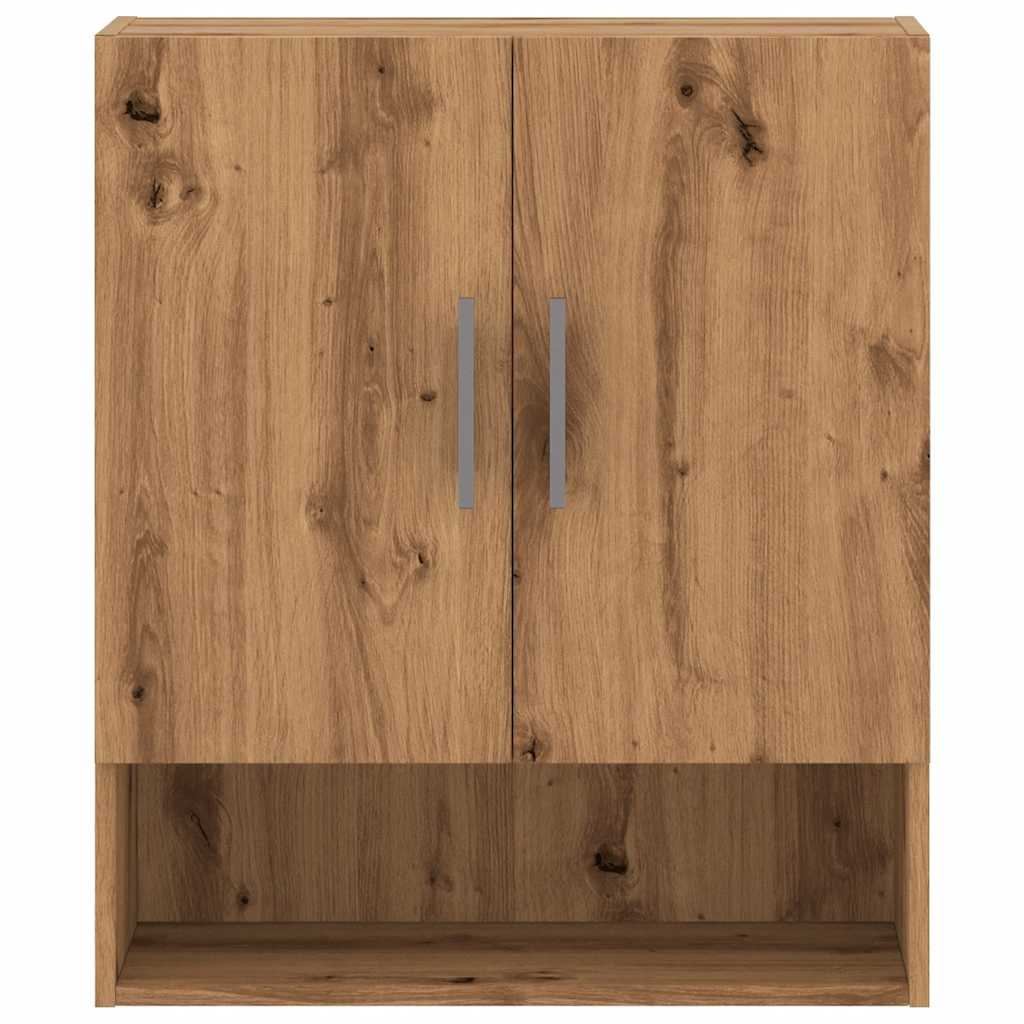 Wandkast 60x31x70 cm bewerkt hout artisanaal eikenkleur is nu te koop bij PeponiXL, paradijselijk wonen!