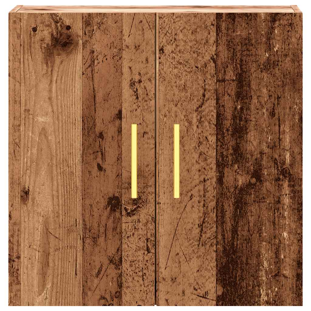 Wandkast 60x31x60 cm bewerkt hout oud houtkleurig is nu te koop bij PeponiXL, paradijselijk wonen!