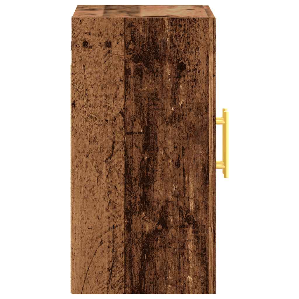 Wandkast 60x31x60 cm bewerkt hout oud houtkleurig is nu te koop bij PeponiXL, paradijselijk wonen!