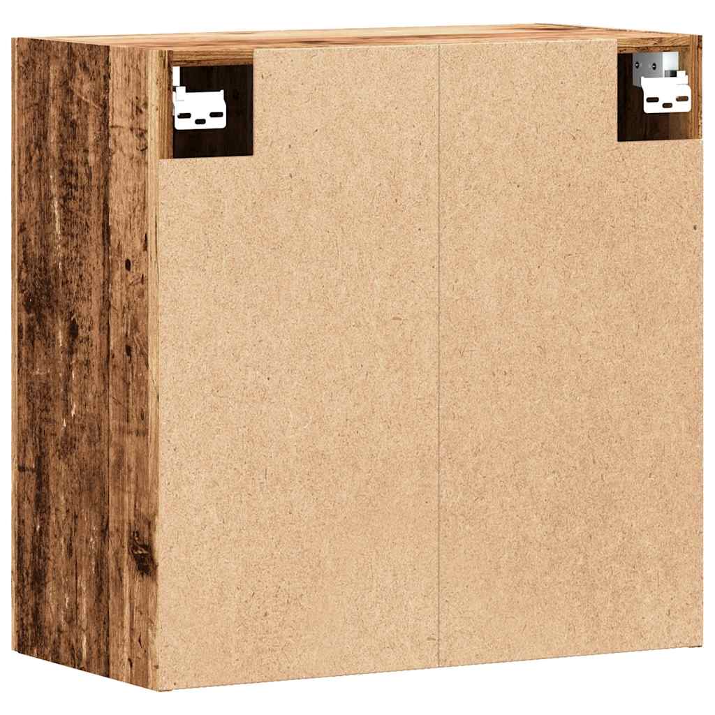Wandkast 60x31x60 cm bewerkt hout oud houtkleurig is nu te koop bij PeponiXL, paradijselijk wonen!