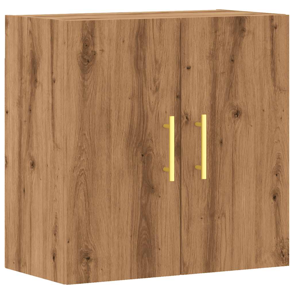 Wandkast 60x31x60 cm bewerkt hout artisanaal eikenkleurig is nu te koop bij PeponiXL, paradijselijk wonen!