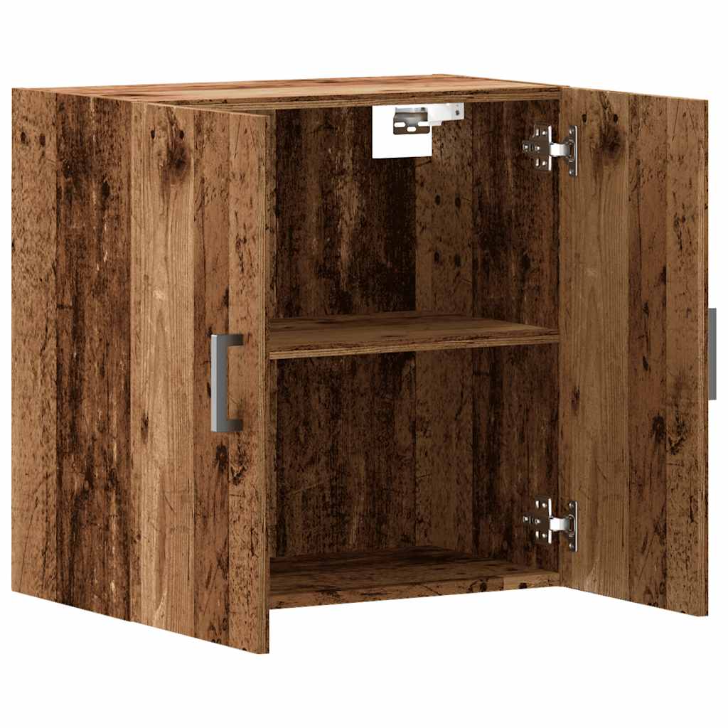 Wandkast 60x31x60 cm bewerkt hout oud houtkleurig is nu te koop bij PeponiXL, paradijselijk wonen!