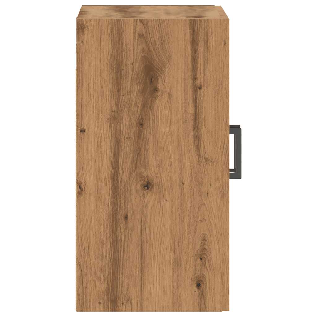 Wandkast 60x31x60 cm bewerkt hout artisanaal eikenkleurig is nu te koop bij PeponiXL, paradijselijk wonen!