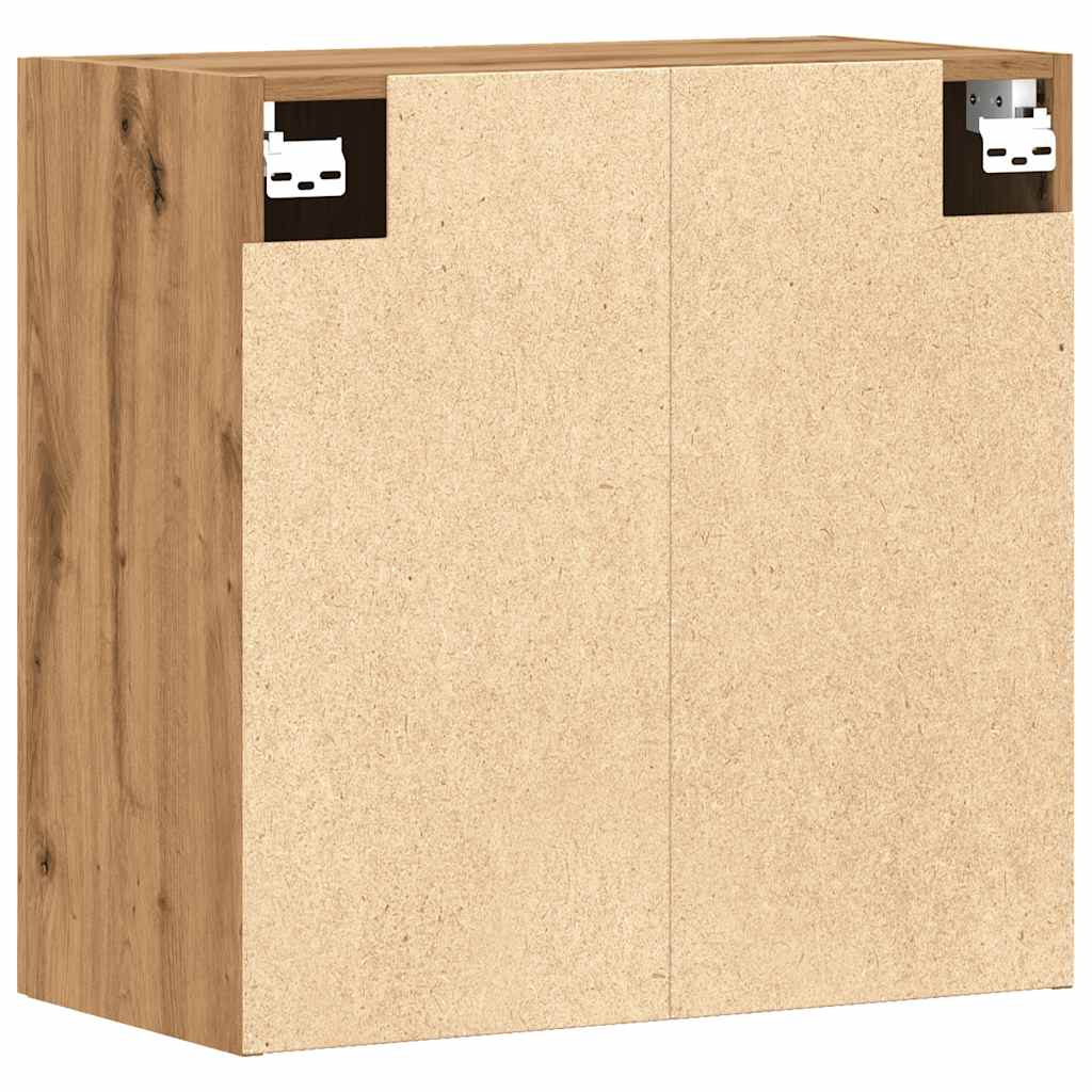 Wandkast 60x31x60 cm bewerkt hout artisanaal eikenkleurig is nu te koop bij PeponiXL, paradijselijk wonen!