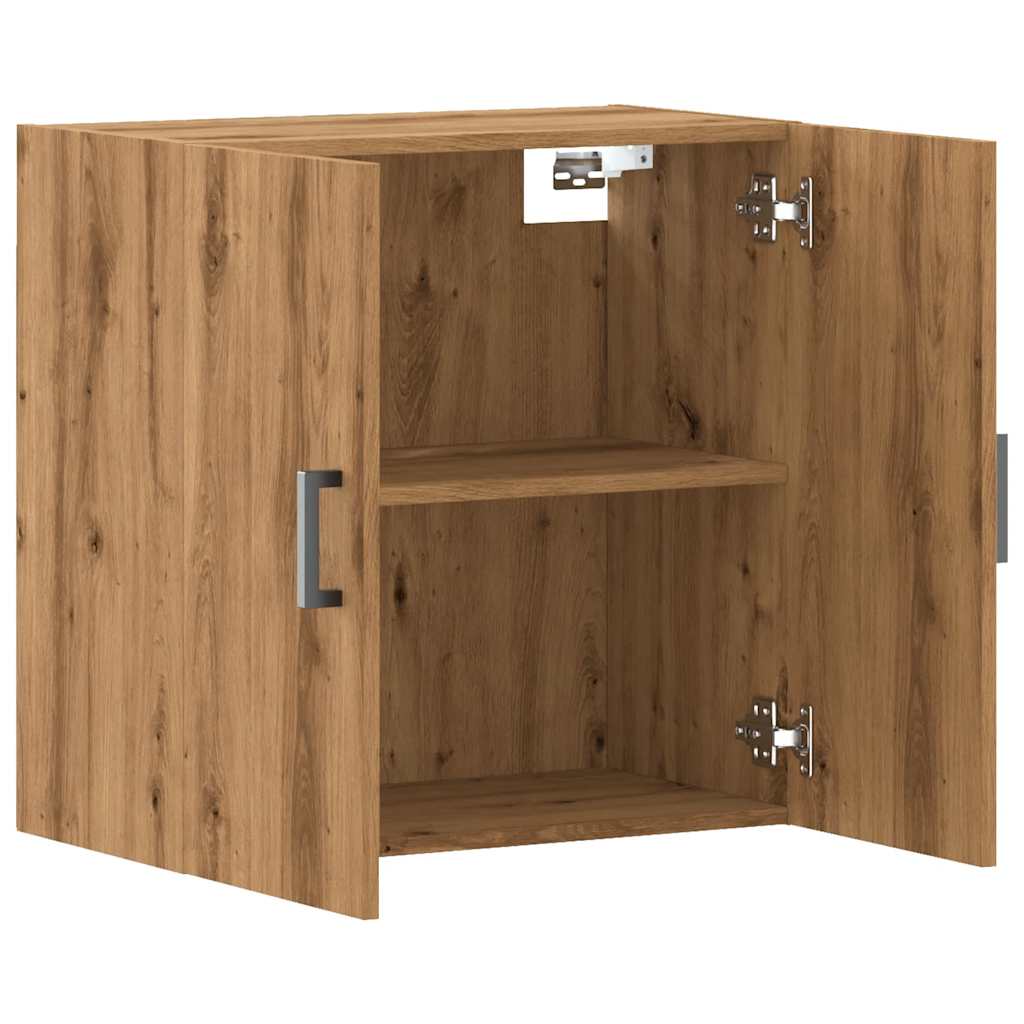 Wandkast 60x31x60 cm bewerkt hout artisanaal eikenkleurig is nu te koop bij PeponiXL, paradijselijk wonen!