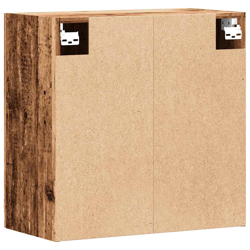 Wandkast 60x31x60 cm bewerkt hout oud houtkleurig is nu te koop bij PeponiXL, paradijselijk wonen!