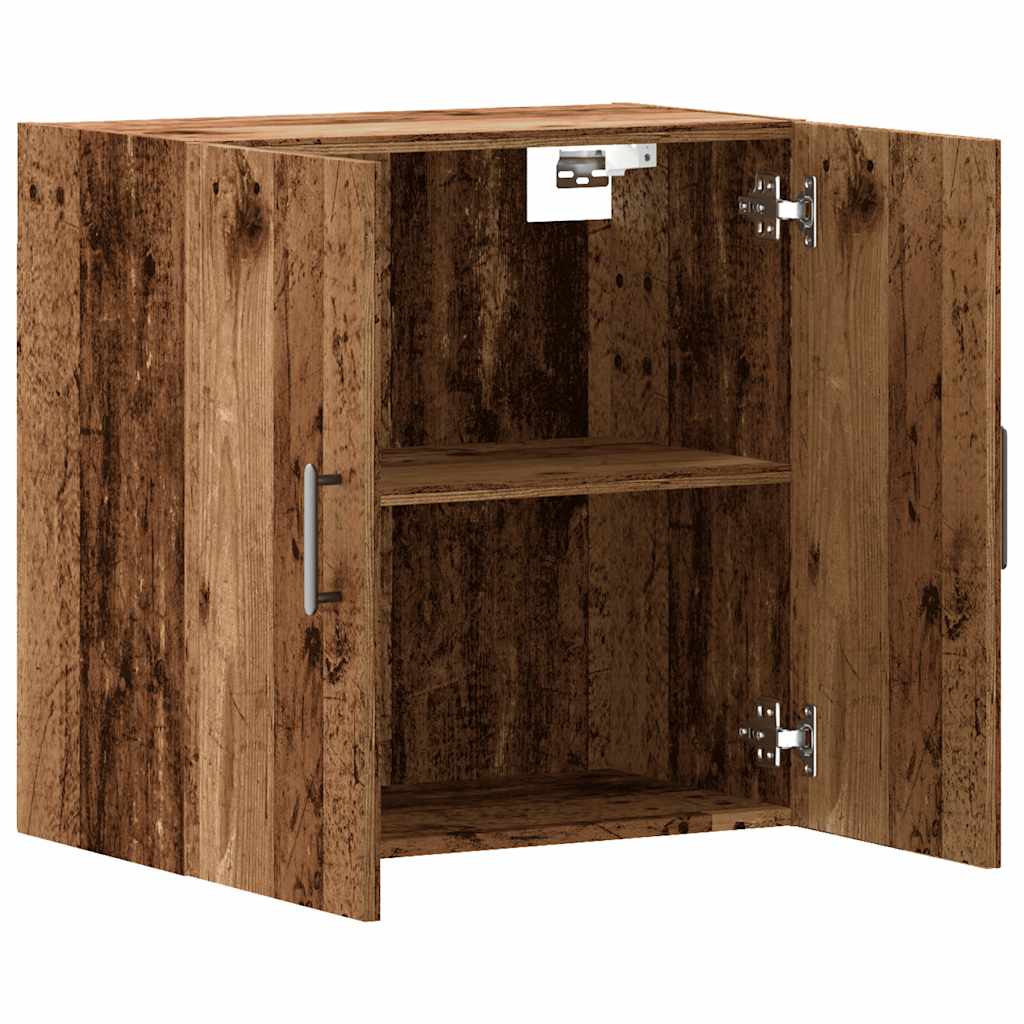 Wandkast 60x31x60 cm bewerkt hout oud houtkleurig is nu te koop bij PeponiXL, paradijselijk wonen!