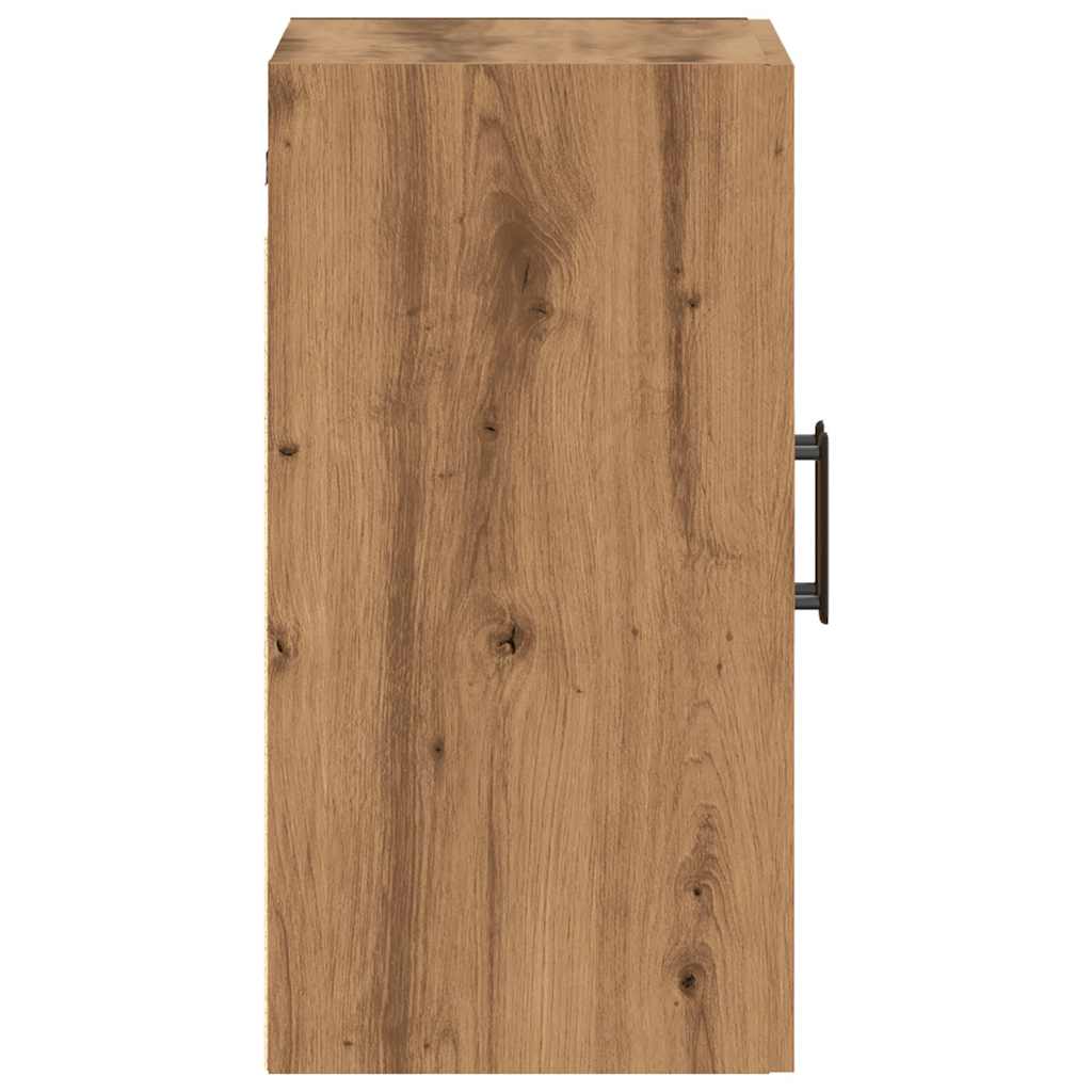 Wandkast 60x31x60 cm bewerkt hout artisanaal eikenkleurig is nu te koop bij PeponiXL, paradijselijk wonen!