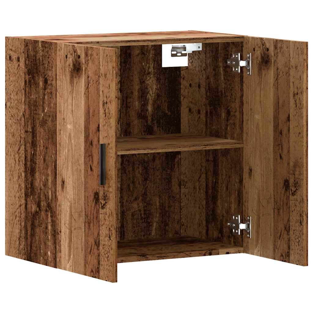 Wandkast 60x31x60 cm bewerkt hout oud houtkleurig is nu te koop bij PeponiXL, paradijselijk wonen!