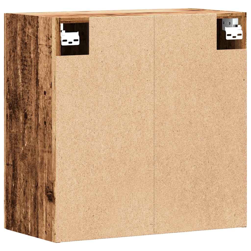 Wandkast 60x31x60 cm bewerkt hout oud houtkleurig is nu te koop bij PeponiXL, paradijselijk wonen!