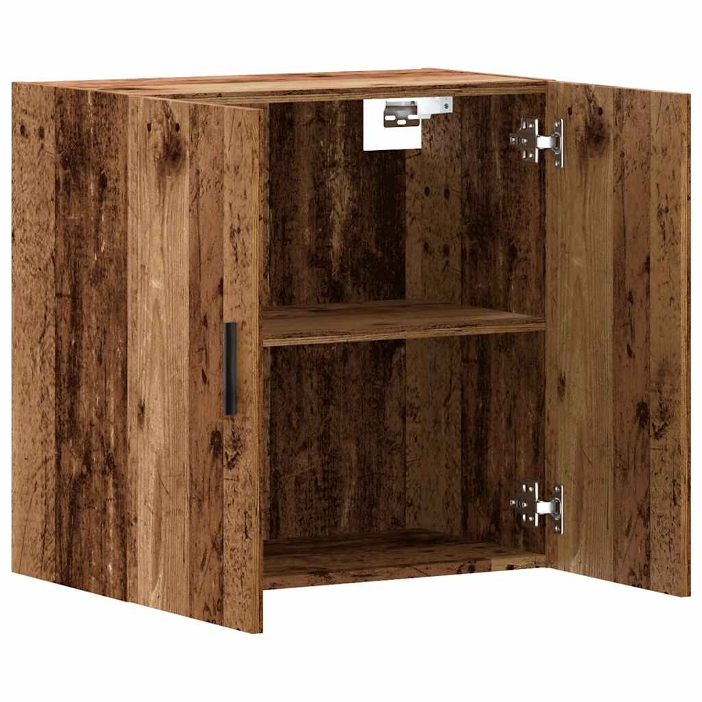 Wandkast 60x31x60 cm bewerkt hout oud houtkleurig is nu te koop bij PeponiXL, paradijselijk wonen!