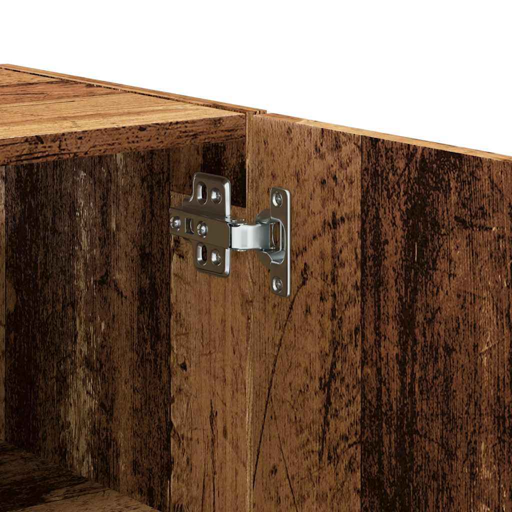 Wandkast 60x31x60 cm bewerkt hout oud houtkleurig is nu te koop bij PeponiXL, paradijselijk wonen!
