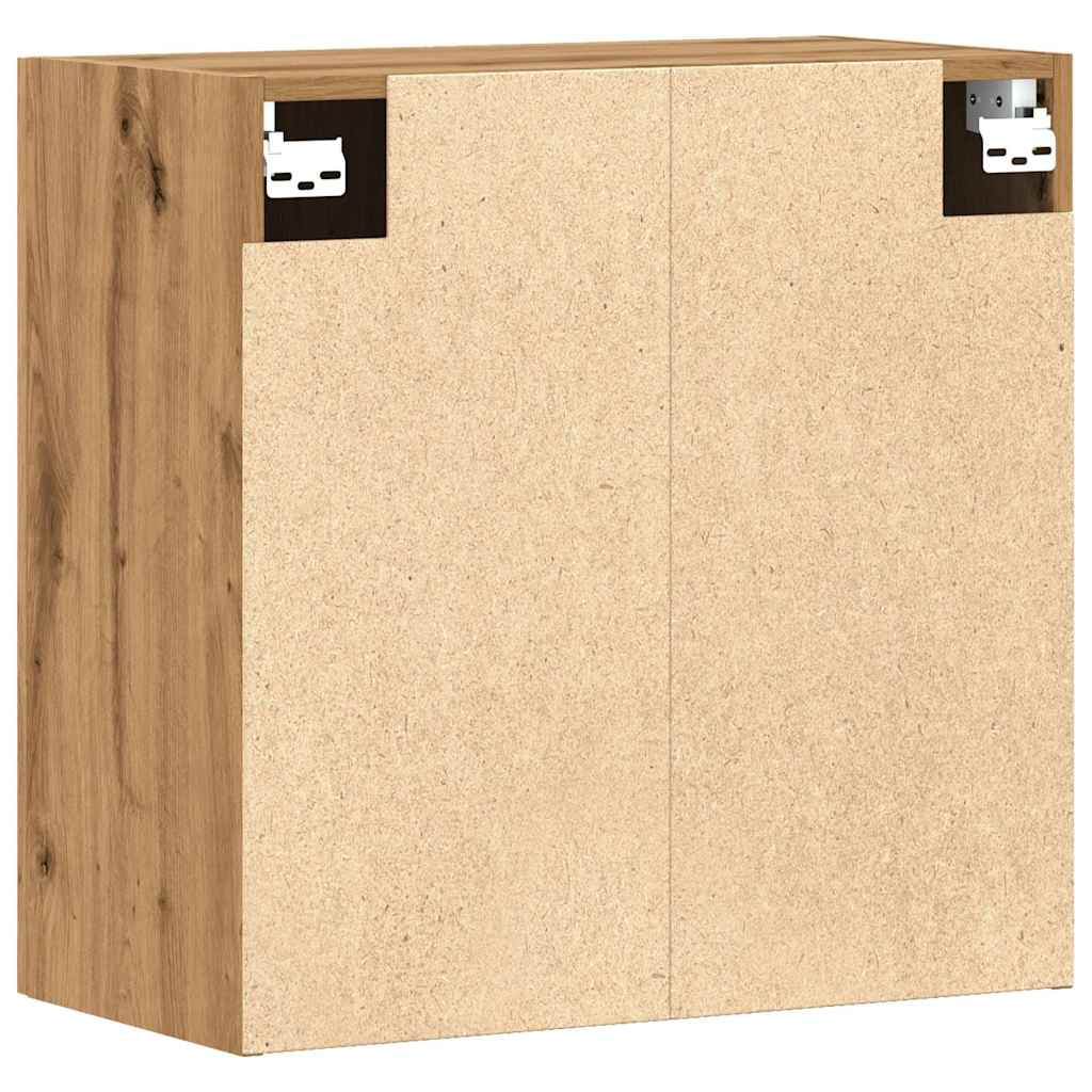 Wandkast 60x31x60 cm bewerkt hout artisanaal eikenkleurig is nu te koop bij PeponiXL, paradijselijk wonen!