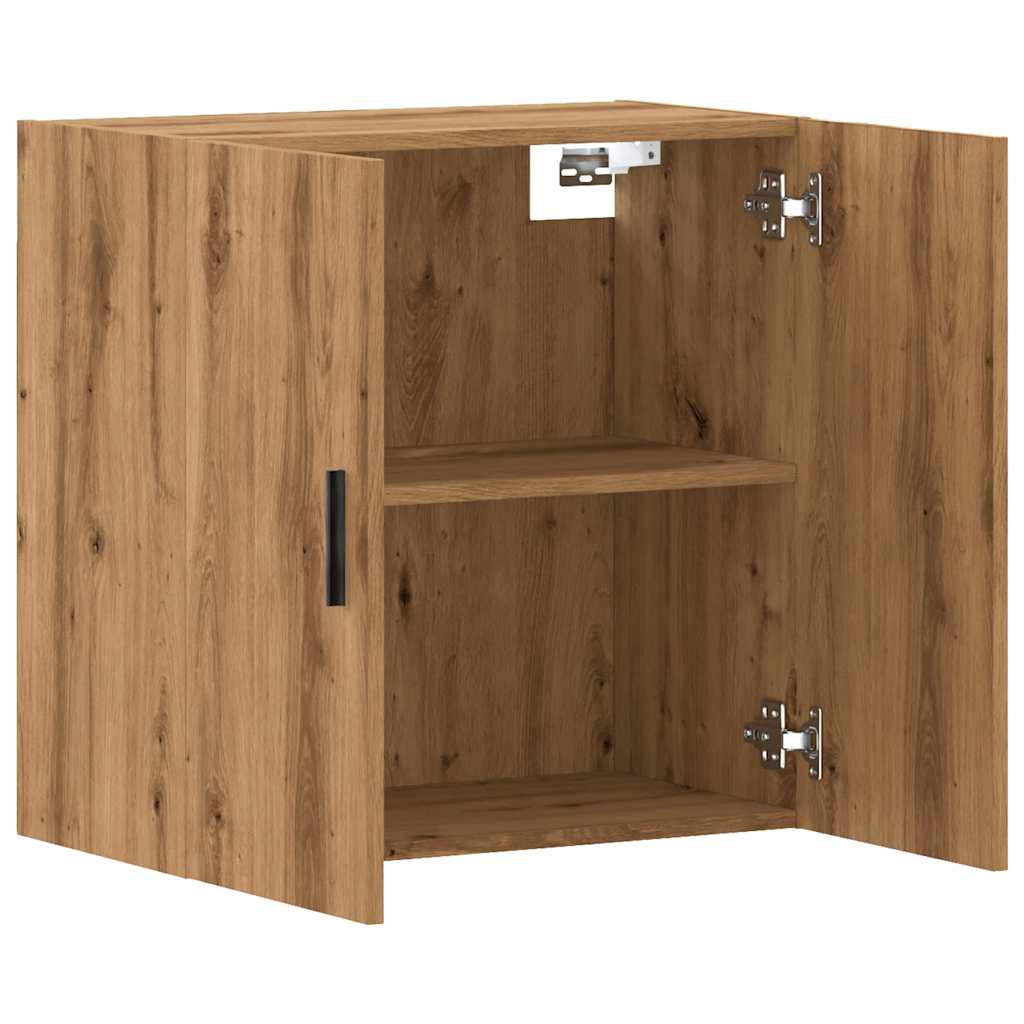 Wandkast 60x31x60 cm bewerkt hout artisanaal eikenkleurig is nu te koop bij PeponiXL, paradijselijk wonen!