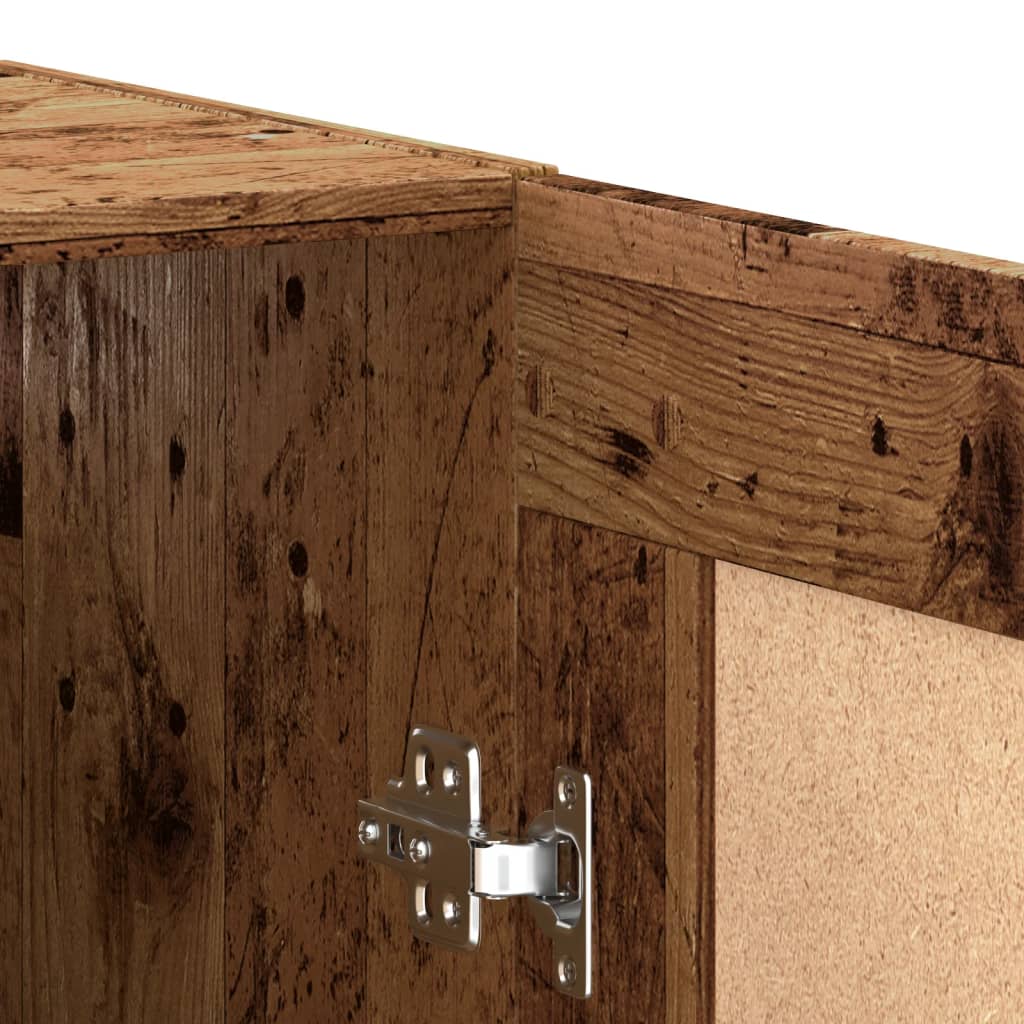 Dressoir 69,5x34x90 cm bewerkt hout oud houtkleurig is nu te koop bij PeponiXL, paradijselijk wonen!