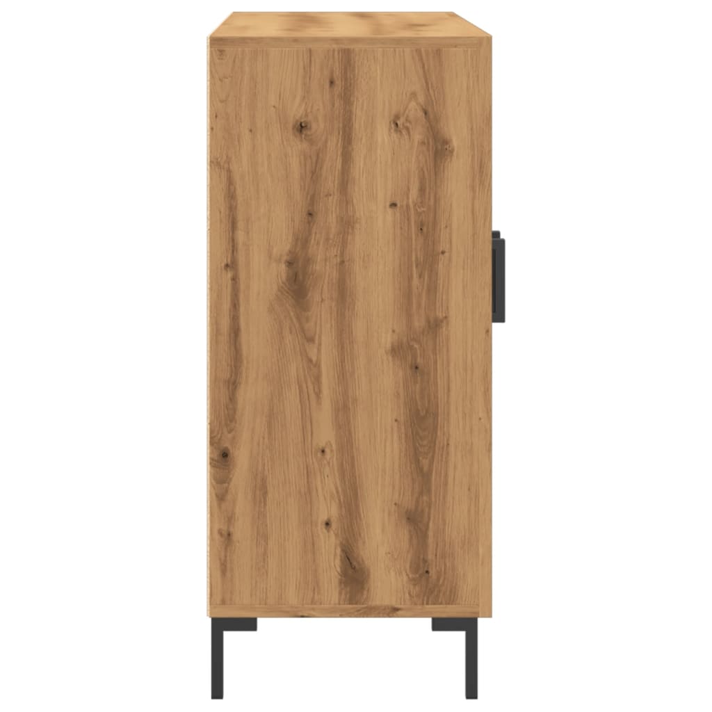 Dressoir 90x34x80 cm bewerkt hout artisanaal eikenkleurig is nu te koop bij PeponiXL, paradijselijk wonen!