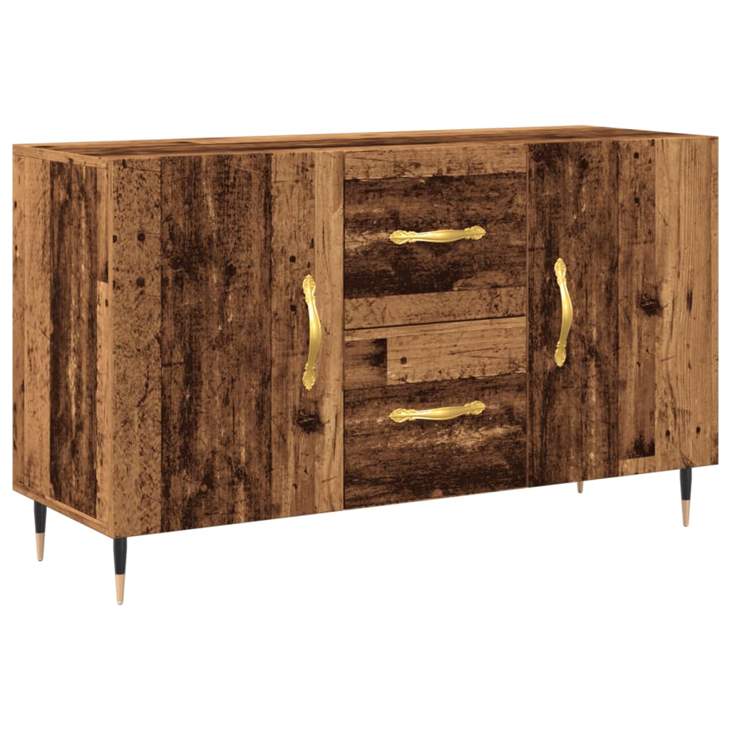 Dressoir 100x36x60 cm bewerkt hout oud houtkleurig is nu te koop bij PeponiXL, paradijselijk wonen!