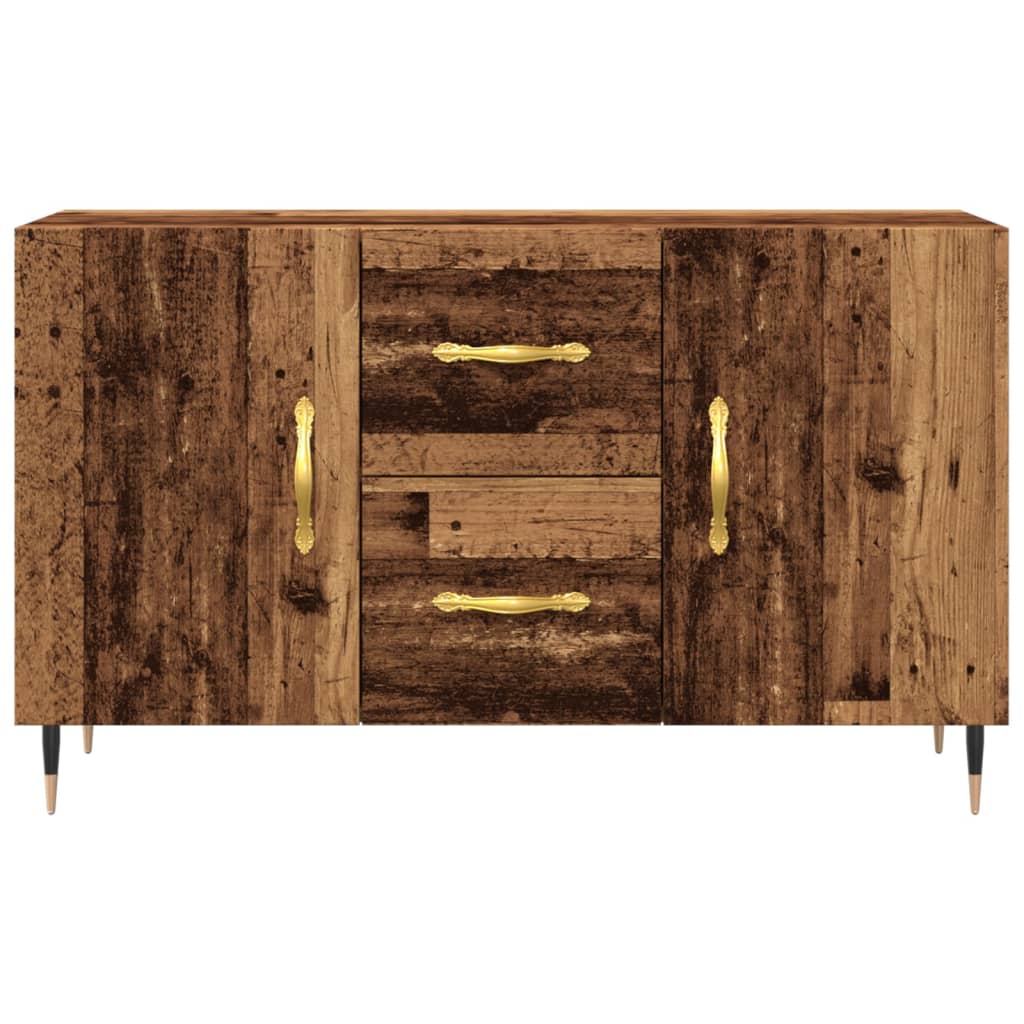 Dressoir 100x36x60 cm bewerkt hout oud houtkleurig is nu te koop bij PeponiXL, paradijselijk wonen!