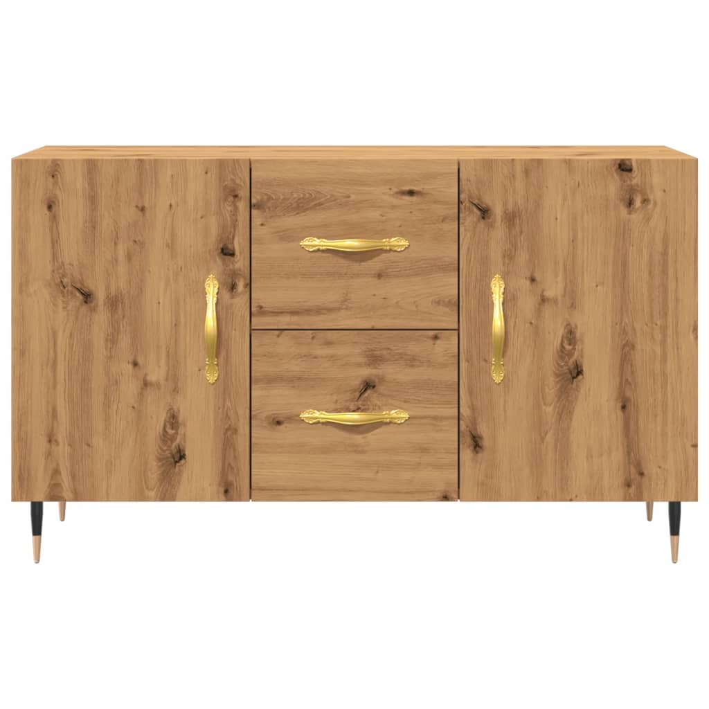 Dressoir 100x36x60 cm bewerkt hout artisanaal eikenkleurig is nu te koop bij PeponiXL, paradijselijk wonen!