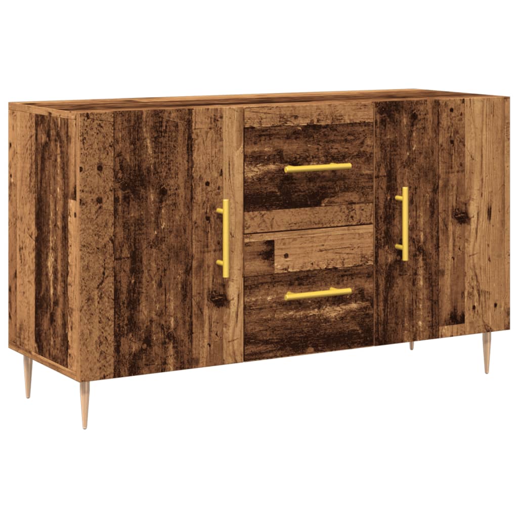 Dressoir 100x36x60 cm bewerkt hout oud houtkleurig is nu te koop bij PeponiXL, paradijselijk wonen!