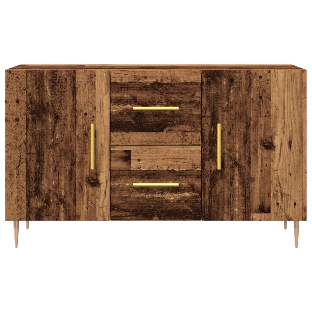 Dressoir 100x36x60 cm bewerkt hout oud houtkleurig is nu te koop bij PeponiXL, paradijselijk wonen!