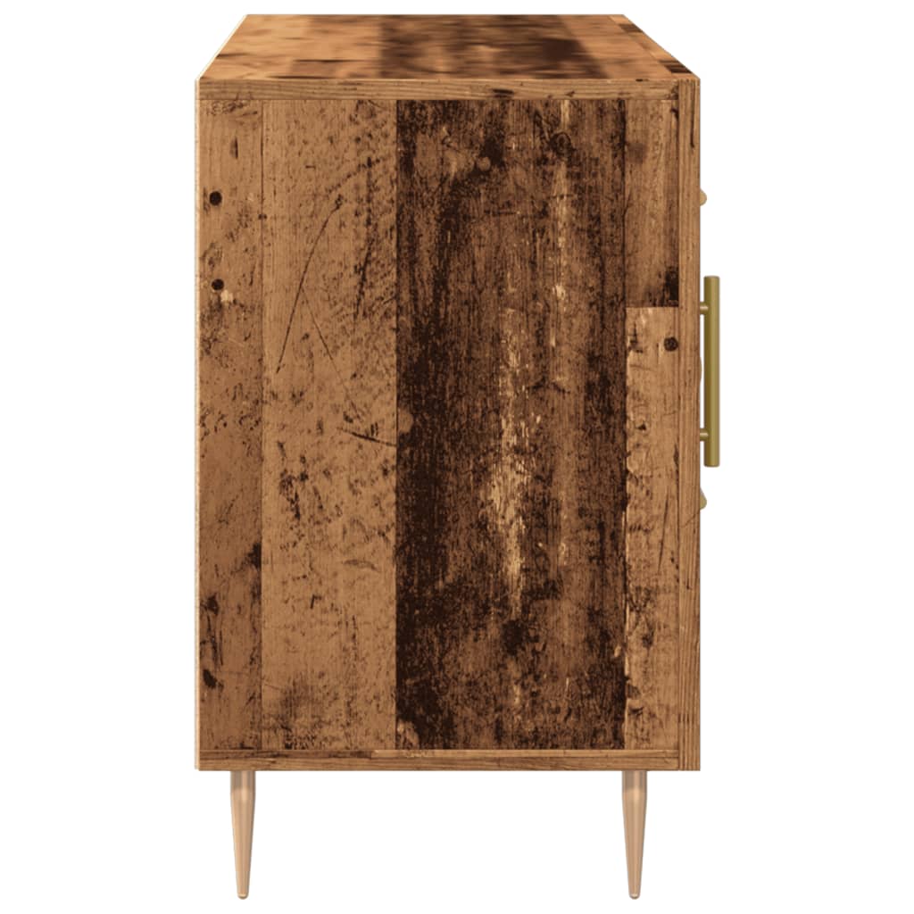Dressoir 100x36x60 cm bewerkt hout oud houtkleurig is nu te koop bij PeponiXL, paradijselijk wonen!