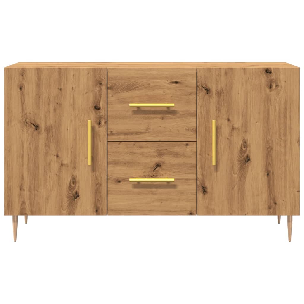 Dressoir 100x36x60 cm bewerkt hout artisanaal eikenkleurig is nu te koop bij PeponiXL, paradijselijk wonen!