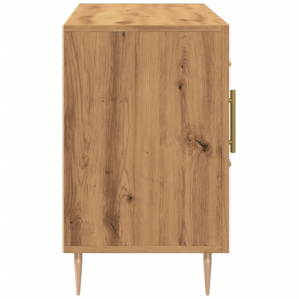 Dressoir 100x36x60 cm bewerkt hout artisanaal eikenkleurig is nu te koop bij PeponiXL, paradijselijk wonen!