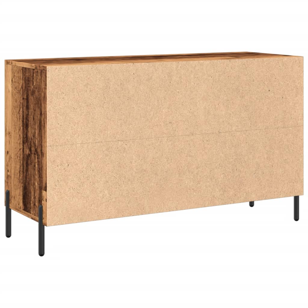 Dressoir 100x36x60 cm bewerkt hout oud houtkleurig is nu te koop bij PeponiXL, paradijselijk wonen!