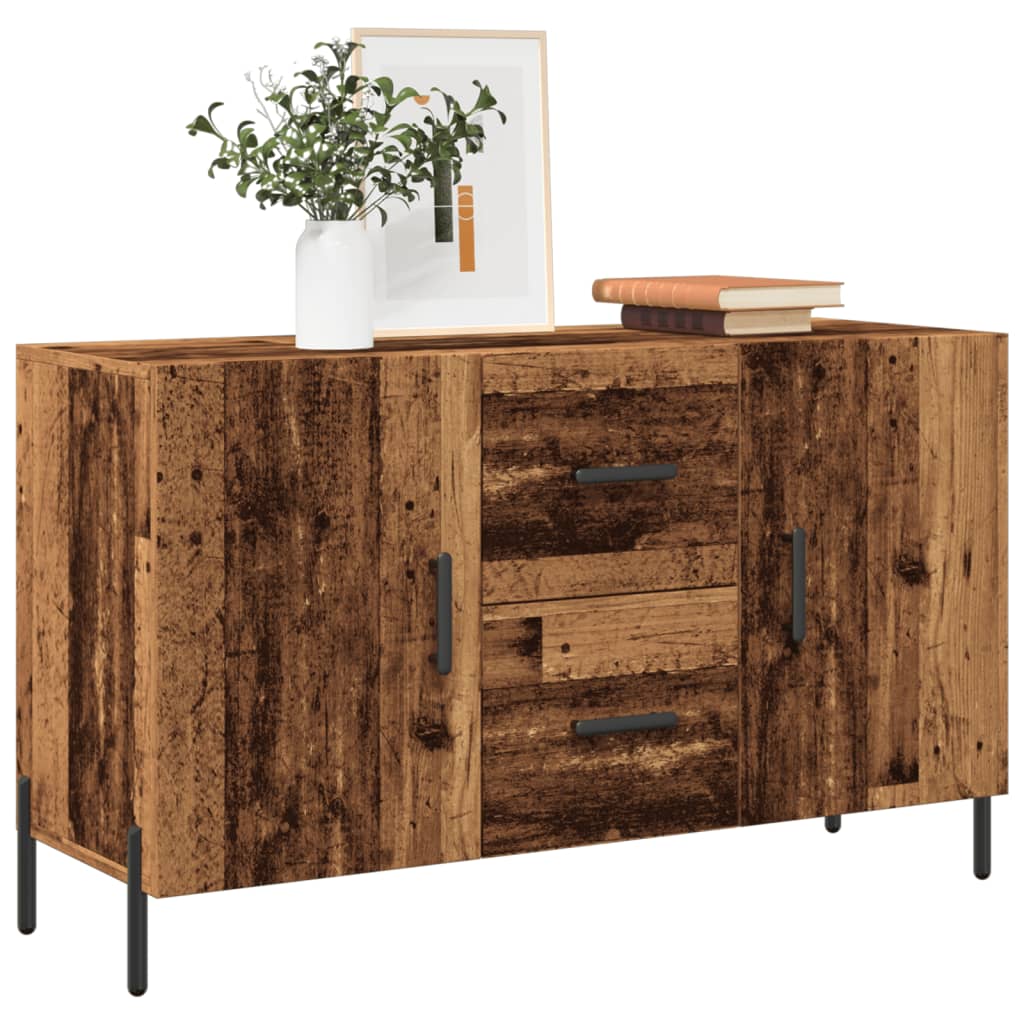 Dressoir 100x36x60 cm bewerkt hout oud houtkleurig is nu te koop bij PeponiXL, paradijselijk wonen!