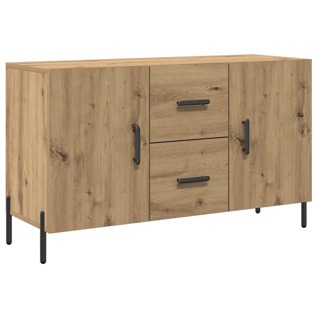 Dressoir 100x36x60 cm bewerkt hout artisanaal eikenkleurig is nu te koop bij PeponiXL, paradijselijk wonen!