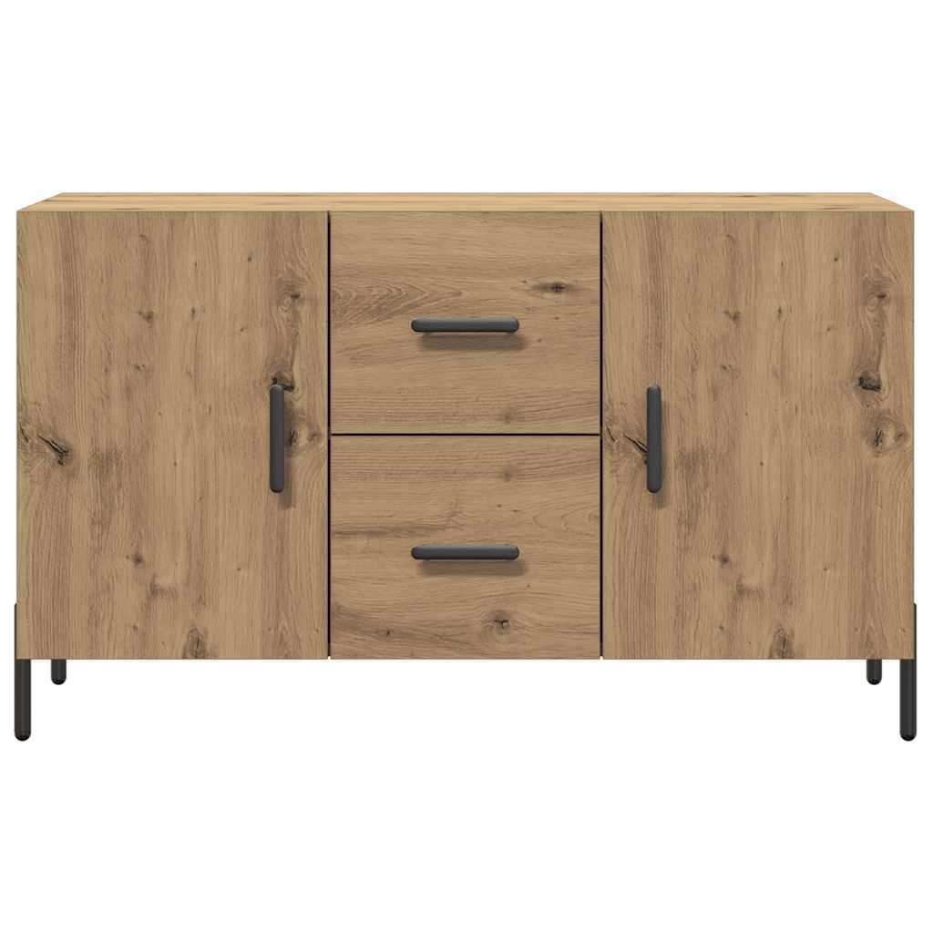 Dressoir 100x36x60 cm bewerkt hout artisanaal eikenkleurig is nu te koop bij PeponiXL, paradijselijk wonen!